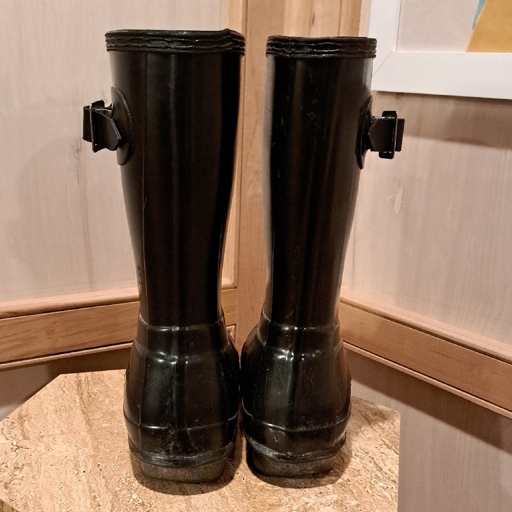 Hunter Classic Black Waterproof Boots EU 38 US 7 - Picture 3 of 7